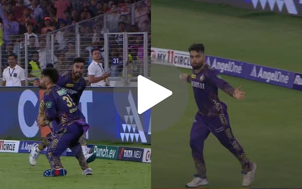 [Watch] Rinku 'Does A Rashid Khan' After Klaasen's Wicket; Dodges Collision With Venkatesh